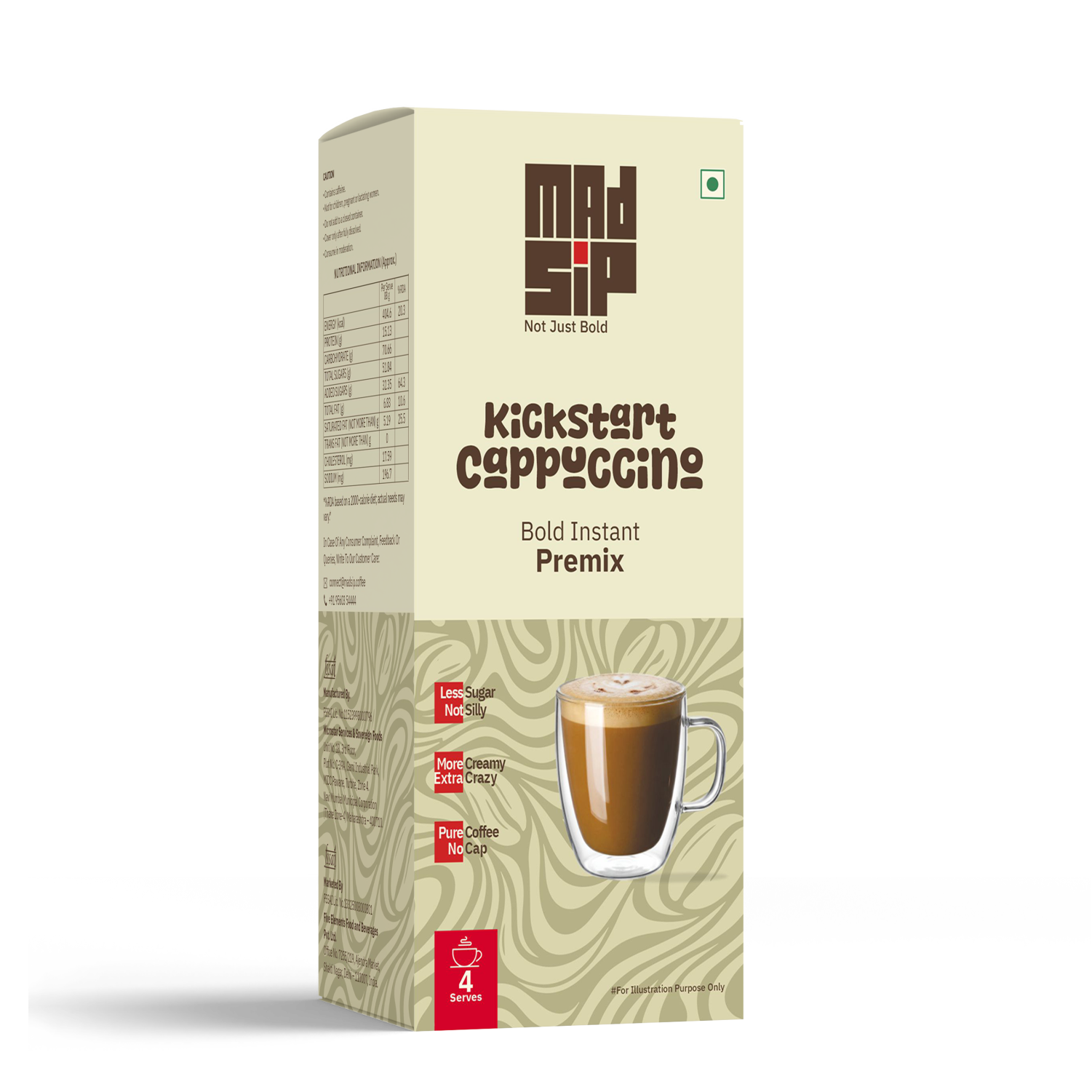 Kickstart Cappuccino Instant Coffee Premix