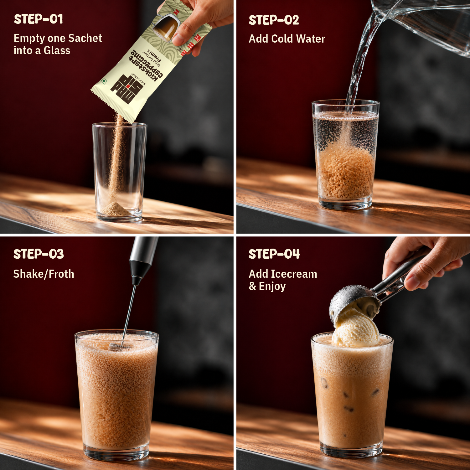 Kickstart Cappuccino Instant Coffee Premix
