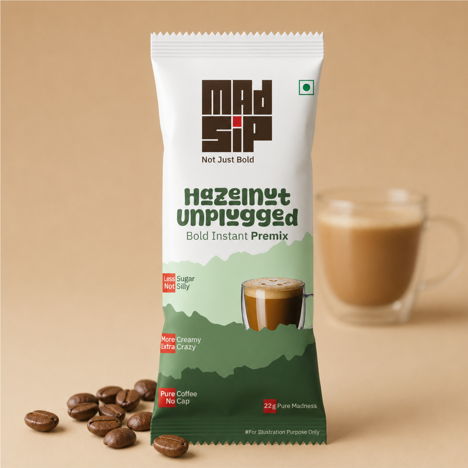 Hazelnut Unplugged Instant Coffee Premix