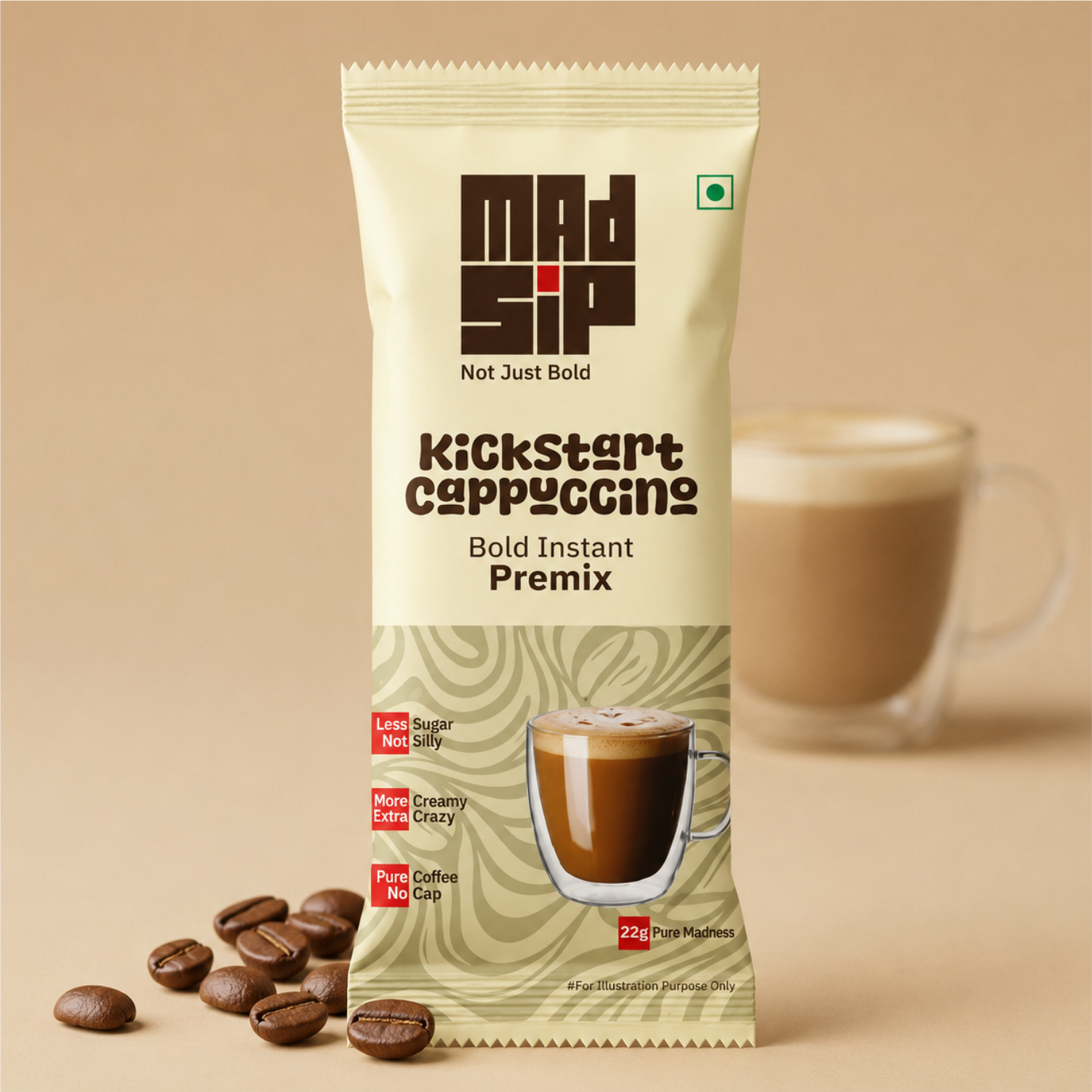 Kickstart Cappuccino Instant Coffee Premix