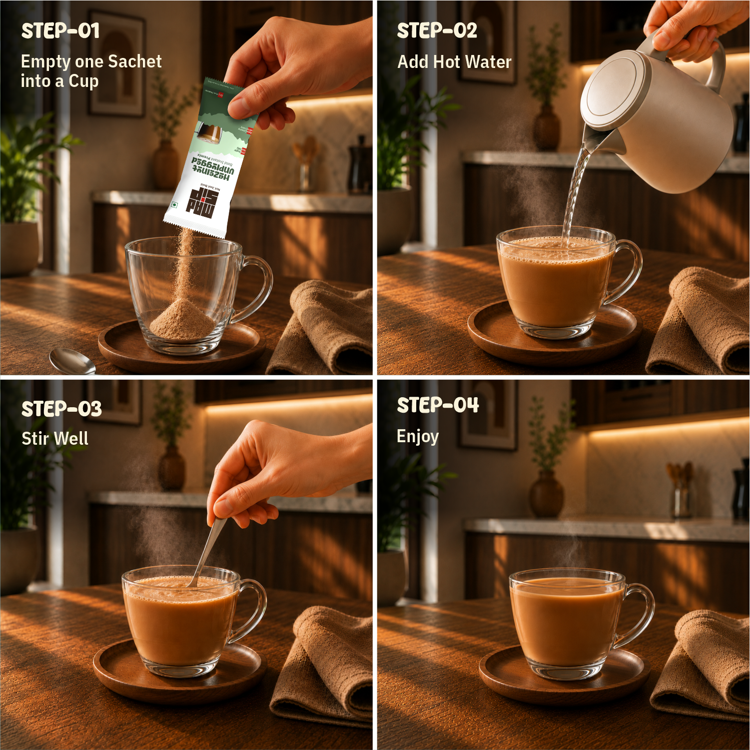 Hazelnut Unplugged Instant Coffee Premix